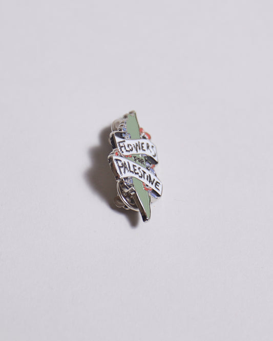 Flowers for Palestine Pin
