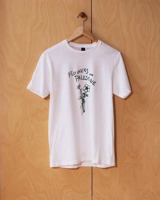 Flowers for Palestine Print Tee